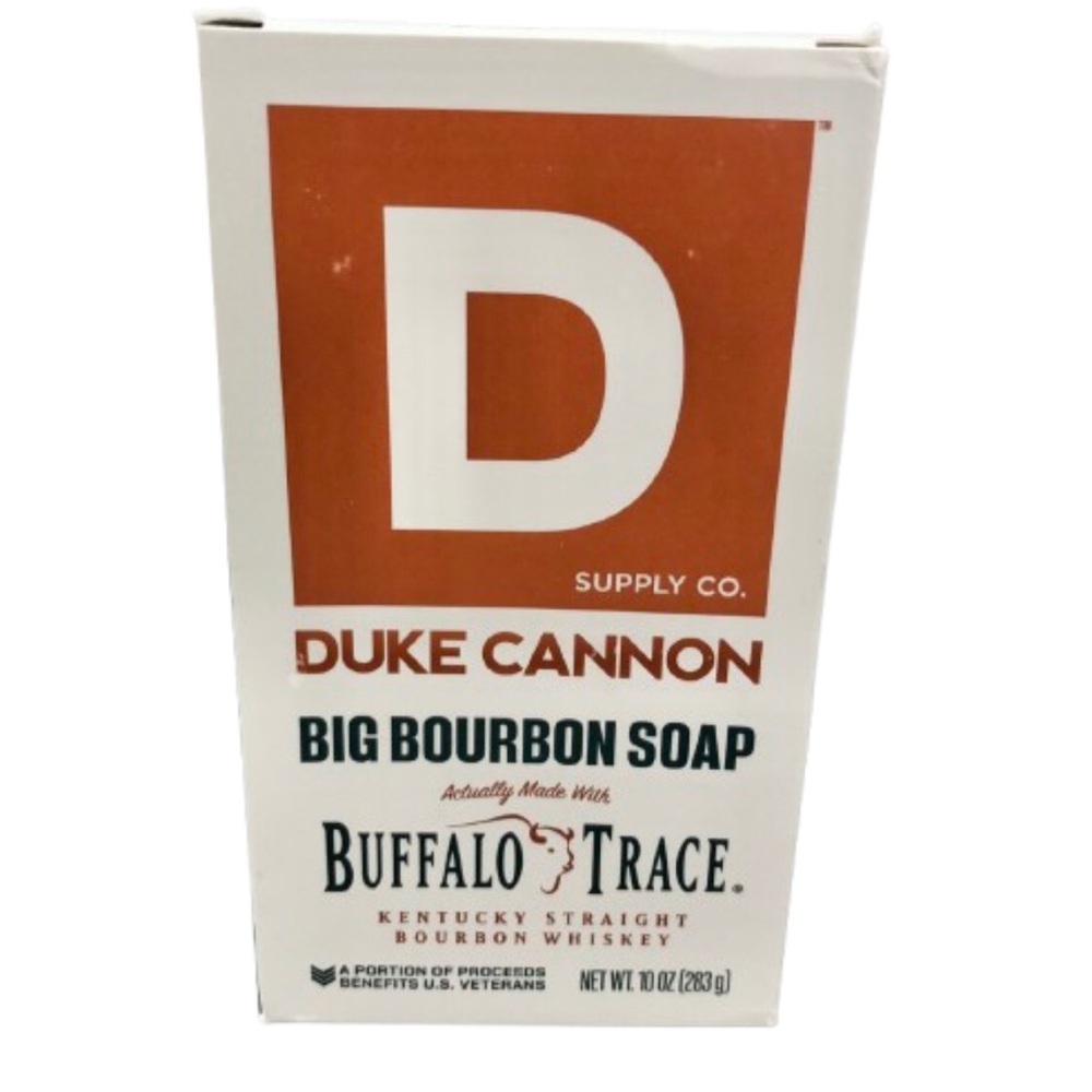 Ⓜ️$10Ⓜ️ NEW DUKE CANNON Buffalo Trace Bourbon, 10 oz Bar Soap, 1 Bar
